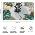 thumbnail image 3 of Green Boho Plant Pattern Bathroom Rugs Mat,Non Slip Microfiber Bathroom Rug,Rubber Backing,Soft Bathroom Mats for Bathroom Floor,Tub and Shower,17x30in(43x75cm), 3 of 5