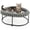 Grey, variant on Elevated Cat Bed for Indoor Cats Raised Kitten Hammock Large High Puppy Cot Off Floor Self-Supporting Small Pet Chair with Metal Frame Washable Cushion Easy Assembly