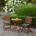thumbnail image 3 of ARDEN Indoor/Outdoor Foam Seat Pad, 2 Pack, 17 x 16, Patio Cushion, Water repellent, Fade Resistant, Foam Cushion Sapphire Aurora Blue Damask, 3 of 8
