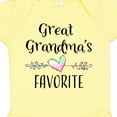 thumbnail image 4 of Inktastic Great Grandmas Favorite Heart Great Grandchild Boys or Girls Baby Bodysuit, 4 of 5