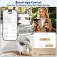 thumbnail image 4 of Smart App Controlled Self-Cleaning Litter Box, Automatic Odor-Control Cat Toilet with Large Waste Bin & Liners, Open-Top Design for One or Multiple Cats，White, 4 of 9