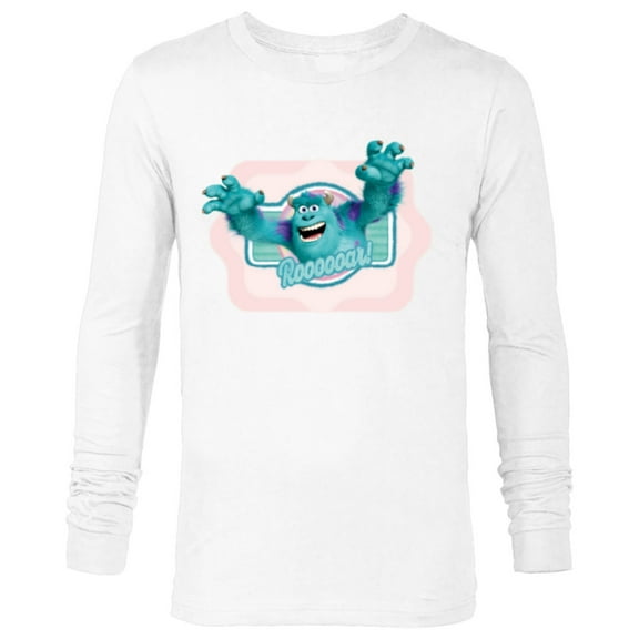 Disney and Pixar’s Monsters Inc Sulley Roooooar - Long Sleeve T-Shirt for Men - Customized-White
