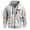 Gray, variant on Men's Hooded Jackets Front Zip Drawstring Print Windbreaker Casual Stylish Sports Fitness Outwear With Multi Pockets (XL, White)