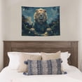 thumbnail image 4 of Uemuo Starry Sky Meditating Lion Printed 29x37 Inch Tapestry Wall Hanging – Lightweight & Durable – Perfect for Dorm Decor, Beach Throw, Sofa Cover, Tablecloth, 4 of 8