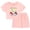 Pink Mineral Minnie, variant on Frozen Little Girls' 2-Piece Mineral Wash Tee and Skort Set Mineral Purple Elsa