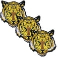 thumbnail image 1 of Parche Termoadhesivo Decorativo Tiger06 3 Parches Tiger 25x25cm Amarillo/Blanco Bordado Adhesivo para Planchar PatchPros Parches MXGRI-003, 1 of 1