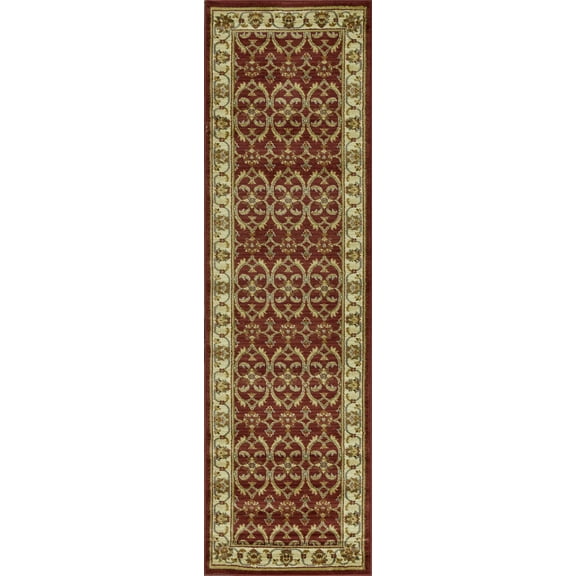 8' Round Polypropylene Ivory Area Rug