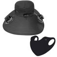 thumbnail image 7 of Kugisaki Summer Bucket Hat Sun Hat with Fans Solar Power & USB Charging Fishing Essentials for Women Men Camping Hiking Beach Gardening, 7 of 7