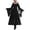 Black, variant on Halloween Women's Gothic Off-Shoulder Maxi Dress, Lace-Up Corset Bodice with Sheer Bell Sleeves for Cosplay (1 PC Dress) Green XL