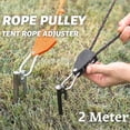 thumbnail image 3 of Outdoor Camping Rope Tent Rope Pulley Regulator Adjustable Lifting Rope, 3 of 11