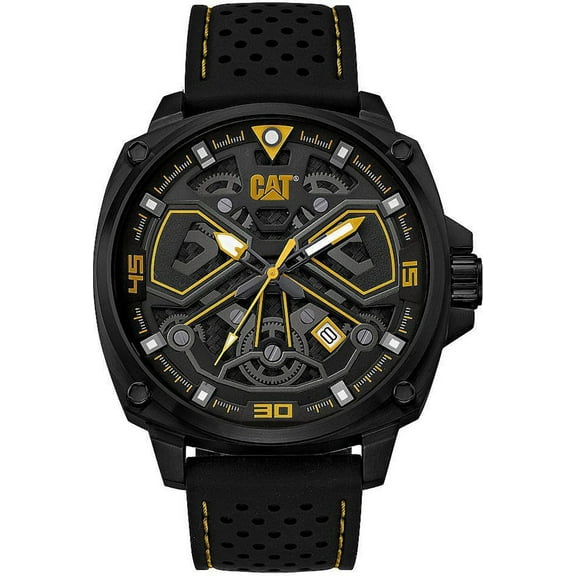 Men's CAT Caterpillar Tokyo Steel Skeleton Dial Watch AJ16121127