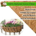 thumbnail image 6 of Coco Liner Trough Coco Liner for Planters, 24/30/36/48 inch Half Moon Shape Trough Coco Coir Coconut Fiber Replacement Liner for Window Box, Wall Trough Planter, 6 of 7
