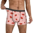thumbnail image 2 of Kdxio Men's Boxer Briefs with Cute Strawberry C Print - Comfortable and Breathable Underwear for Everyday Wear, 2 of 7