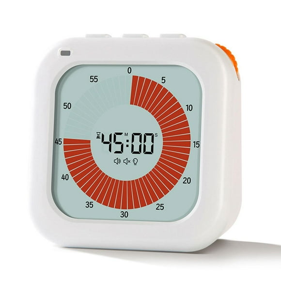 Visual Timer for Kids and Adults, 60 Minute Visual Countdown Timer, Silent Digital Timers Classroom Timer Countup/Countdown for Kids Adults Home School Office Kitchen, Pomodoro Timer Clock S1F2