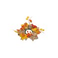 thumbnail image 2 of Artificial Maple Leaf Candle Holder Set, Fall Wreath Centerpiece For Table, Thanksgiving Party, Or Halloween Decoration, 2 of 6