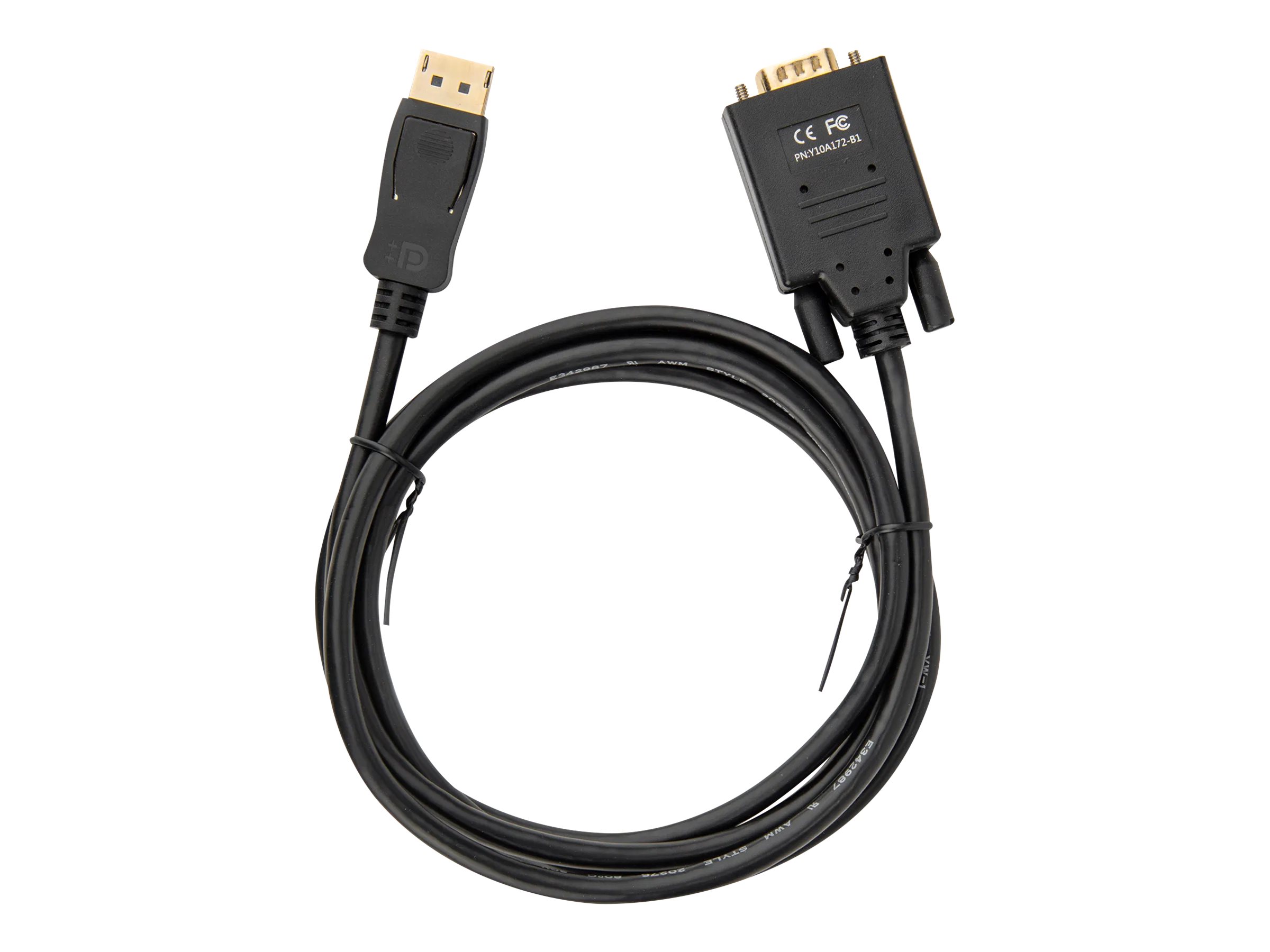 Rocstor Premium 6 ft DisplayPort to VGA Cable M/M- DisplayPort to VGA Supporting (Y10A172B1)
