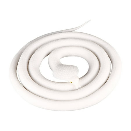 

NUOLUX Imitated Cobra Rubber Snake Tricky Toy for Party (120 cm White)