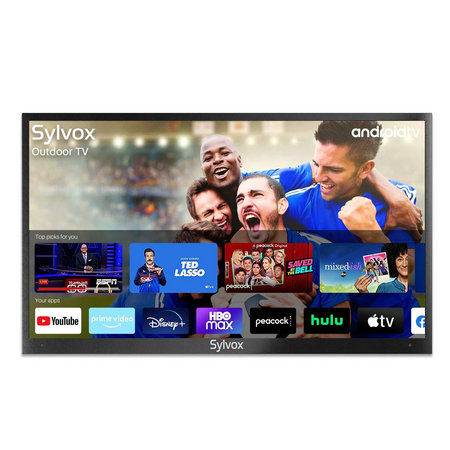Sylvox 43 inch Partial Sun Outdoor TV, 4K Smart TV With in Voice Remote Control, Android 11.0 HDR TV Support Download App (Deck Pro Series)