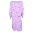 thumbnail image 6 of JEFFRICO Womens Long Sleeve Nightgowns Sleepwear Soft Pajama Dress Nightshirts Plus Size, 6 of 6