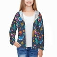 thumbnail image 3 of Cauagu Marine Inhabitants Print Sun Protection Jacket for Teen,Full-Zipper Long Sleeve Sun Shirts with Pockets UV Hoodie Shirts Outdoor Athletic Jacket-X-Large, 3 of 7