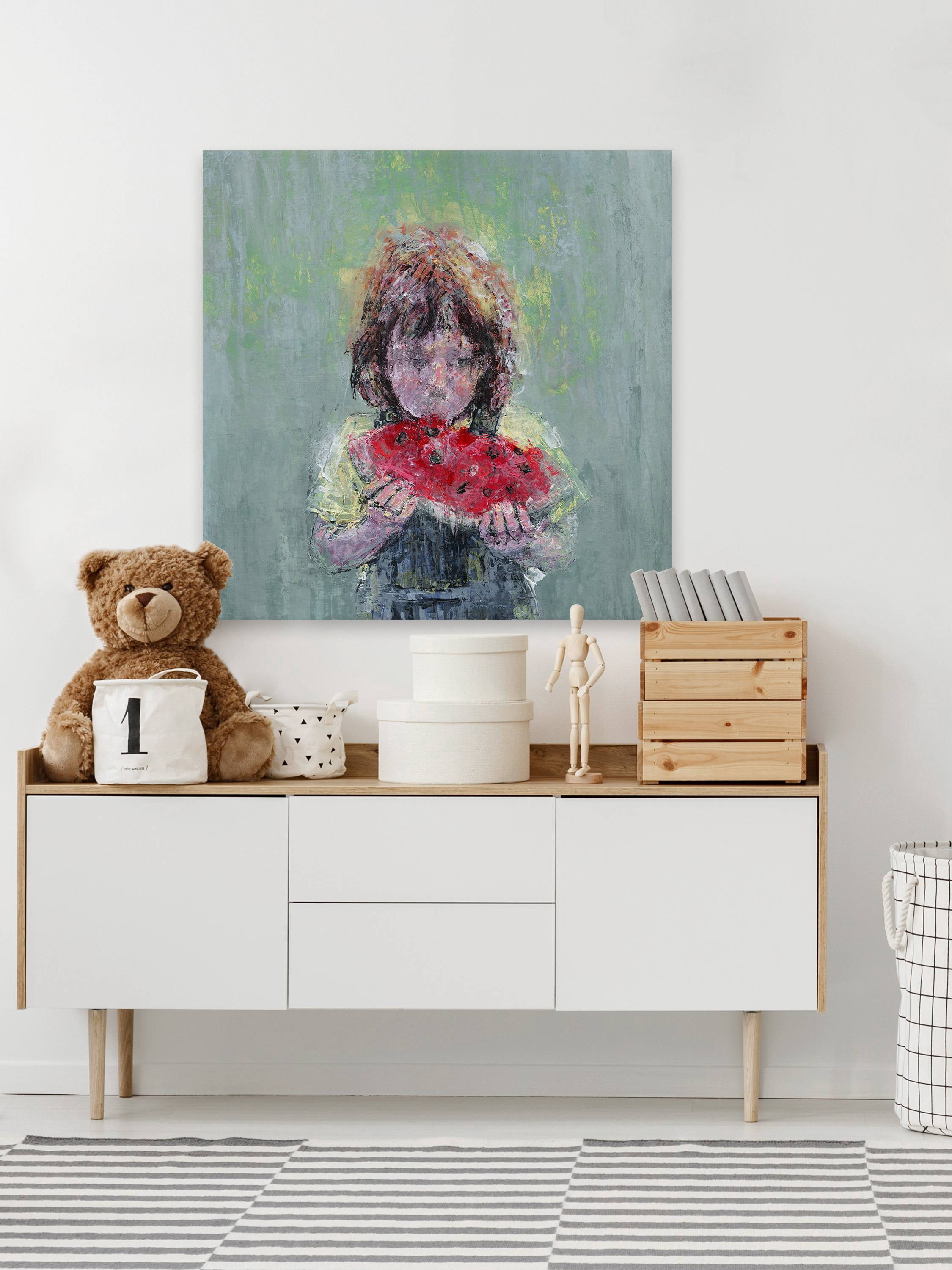 Parvez Taj Watermelon Love II Canvas Wall Art