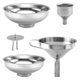 thumbnail image 2 of El Embudo de Cocina Acero Inoxidable 4 Paquetes Es Adecuado para Frasco Condimento Botella Vidrio Transferir LíQuido, 2 of 5