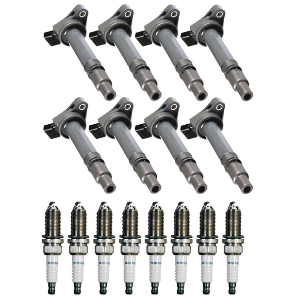 Set of 8 ISA Ignition Coils and 8 ISA Spark Plugs Compatible with 20082012 Toyota Highlander