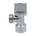 thumbnail image 3 of 6 Pzs Valvula Angular Paso 1/2"H X 1/2"M Volante Plano plateado 4cm, 3 of 4