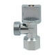 thumbnail image 3 of 6 Pzs Valvula Angular Paso 1/2"H X 1/2"M Volante Plano plateado 4cm, 3 of 4