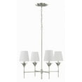 thumbnail image 5 of Crystorama Broche 4 Light Antique Silver Chandelier - 28"W x 28"H x 28"D, 5 of 10