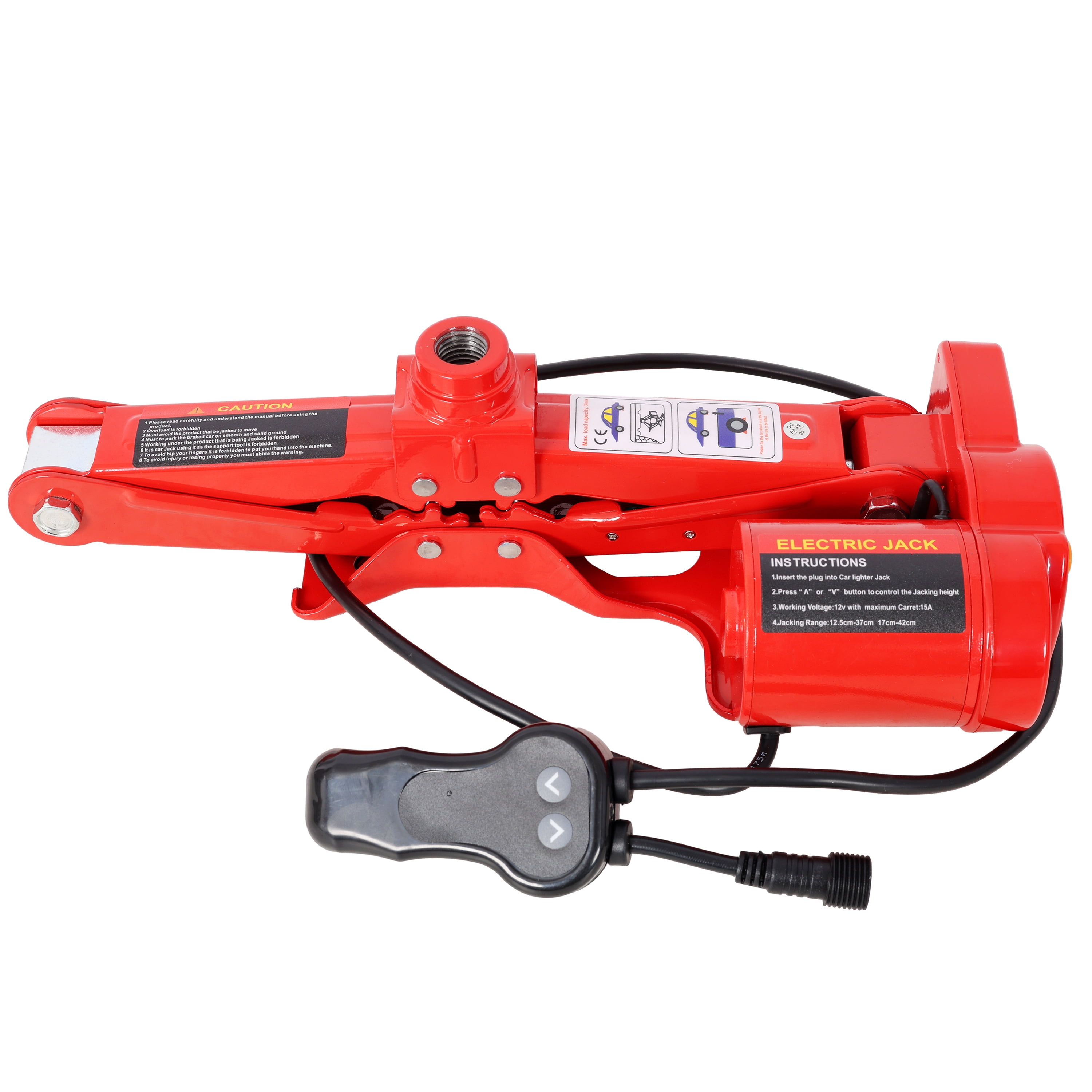 12V Electric Scissor Jack, 3-Ton Capacity, One-Button Operation, Complete Tire Change Kit, Car Emergency Tool