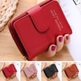 thumbnail image 3 of LEEYNEER Black New Women‘S Wallet Short Solid Color Card Holder Wallet Button Zipper Coin Purse, 3 of 6