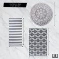 thumbnail image 4 of Design Imports CAMZ11792 3 x 6 ft. Grey & White Stripe Outdoor Floor Runner Rug, 4 of 4