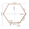 thumbnail image 5 of Miumaeov Wooden Wedding Arch, Retro Wedding Backdrop Stand for Wedding Ceremony, Wood Arch for Indoor and Outdoor (Hexagon), 5 of 6