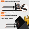 thumbnail image 4 of Clamp on Pallet Forks, Heavy Duty Tractor Forks with Adjustable Stabilizer Bar, Tractor Bucket Forks for Tractor Attachments, Skid Steer, Loader Bucket, Easy to Install on Loader or Skid Steer Bucket, 4 of 7