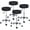 4, variant on SONGMY Professional Adjustable Hydraulic Salon Stool with Wheels, Swivel Tattoo Massage Facial Spa Chair, Ergonomic Beauty Stool for Hair Salon, 2 PCS Set