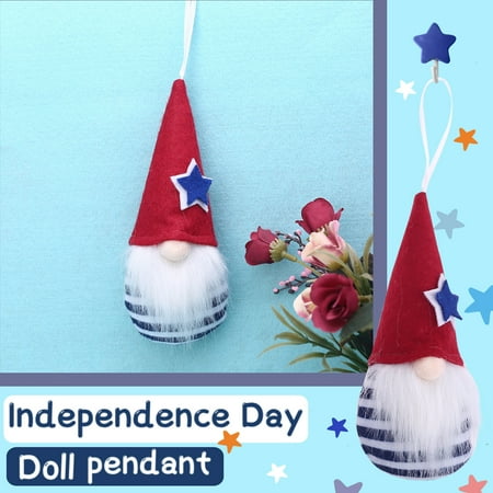 

Dealovy Independence Day Decorations Dwarf Doll Home Decoration Pendant