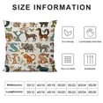 thumbnail image 5 of Qinduosi Throw Pillow Covers, Zoo Animals Set of Pillow Cases Decorative Inch, English Letters A to Z Soft Cushion Cover Pillowcases for Bedroom Livingroom Cushion Sofa, 5 of 5