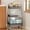 3-Tier Gray, variant on Kelno 4 Tier Rolling Cart Metal Utility Storage Cart Mobile Storage Organizer with Lockable Wheels, Gray