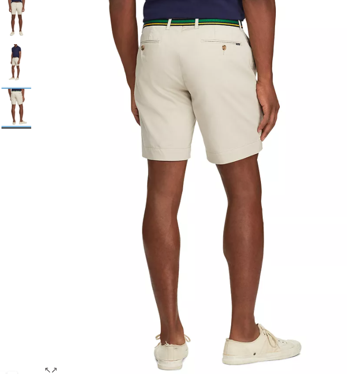 Polo Ralph Lauren Performance Stretch Straight Fit Shorts Beige-42 -  