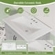 thumbnail image 3 of QinaQin Mueble para baño de 24 pulgadas con lavabo de cerámica, gabinete independiente con puerta de cierre suave y cajón amplio, ideal para organizar y renovar tu baño, 3 of 8