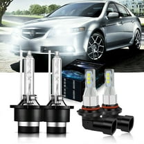 9006 D2S Xenon bulbs for 2004-06 Acura TL LED Headlights High Low Beam 4pc