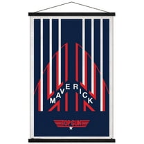 Top Gun - Maverick Helmet Wall Poster with Wooden Magnetic Frame, 22.375" x 34"