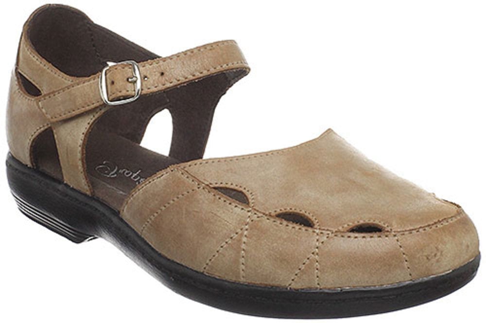 Beige leather mary janes