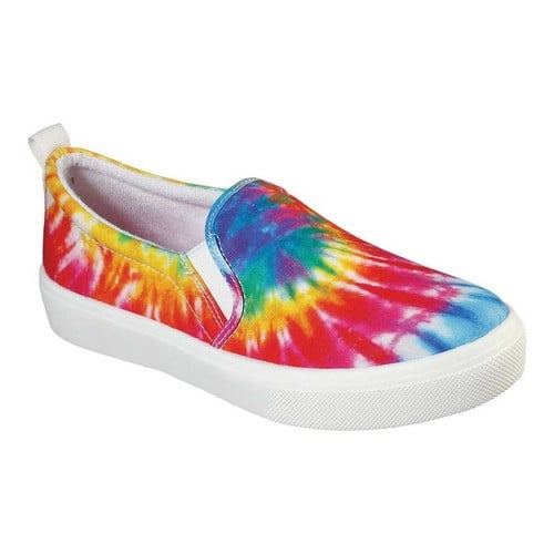 colorful slip on sneakers