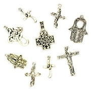 Angle View: Blue Moon Beads Metal Cross Charms