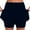 Navy, variant on Tennis Skirts for Women Solid Color Slim High Waisted Yoga Culottes Fashion Tight Joggers with Pocket Pink,XXL