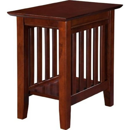 Mission Style Side Table - Mission Chair Side Table, Walnut