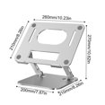 thumbnail image 3 of Laptop Support Stand with Thermal Ventilation, Firm Grip for Laptops Up to 17" Tablets Holder Bracket Adjustabl grey, 3 of 4