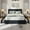 black, variant on Full/Queen/King Size Bed Frame with Tufted Wingback Headboard, Corduroy Upholstered Platform Bed Frame with 4 Storage Drawers and Wooden Slats Support, No Box Spring Needed